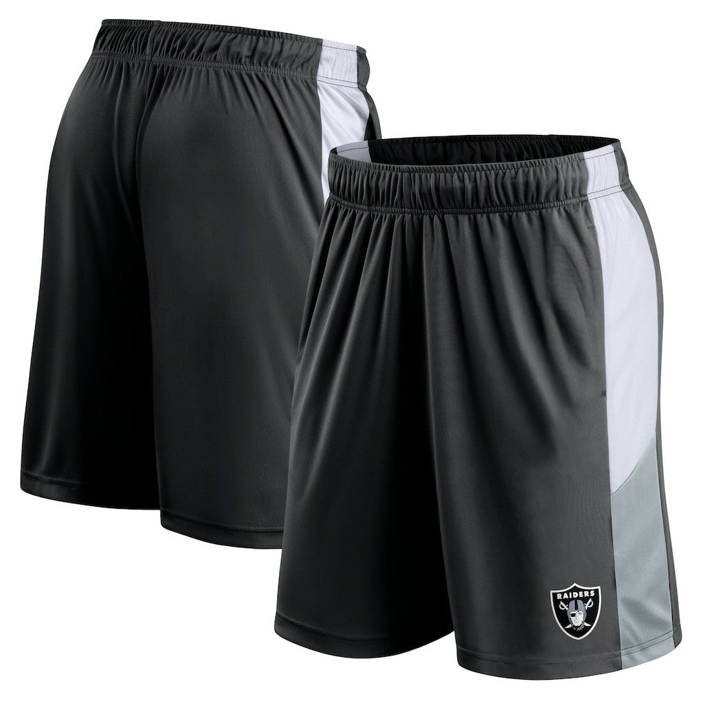 Las Vegas Raiders Prep Colorblock Shorts Black - Fanatics