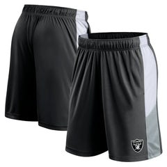 Las Vegas Raiders Prep Colorblock Shorts Black - Fanatics