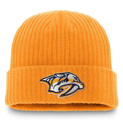 Nashville Predators - Fanatics Core Primary Logo Cuffed Knit Hat Gold