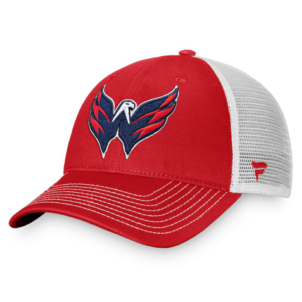 Washington Capitals Fanatics Core Primary Logo Trucker Adjustable Hat Red/White