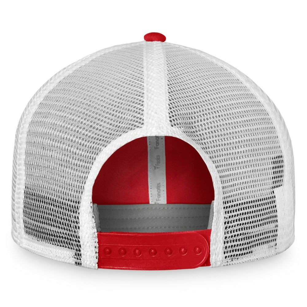 Washington Capitals Fanatics Core Primary Logo Trucker Adjustable Hat Red/White