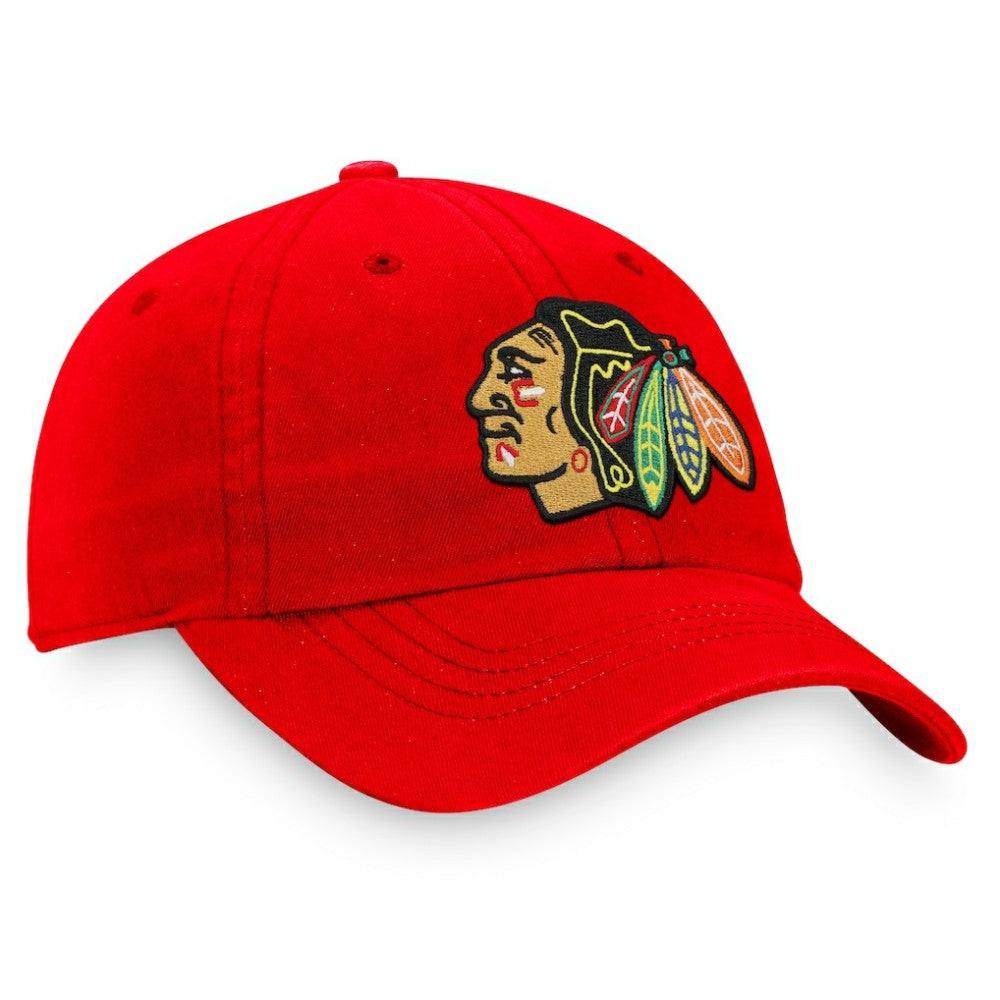 Chicago Blackhawks Fanatics Women's Core Primary Logo Adjustable Hat Red