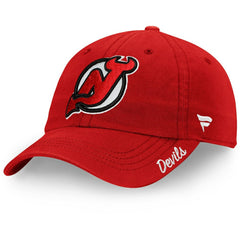 New Jersey Devils - Fanatics Women's Core Primary Logo Adjustable Hat Red