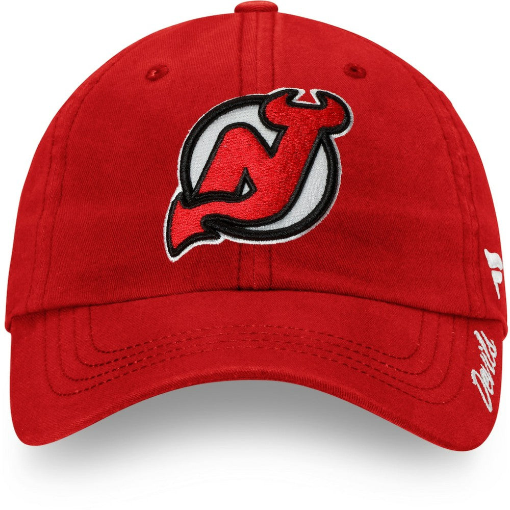 New Jersey Devils - Fanatics Women's Core Primary Logo Adjustable Hat Red