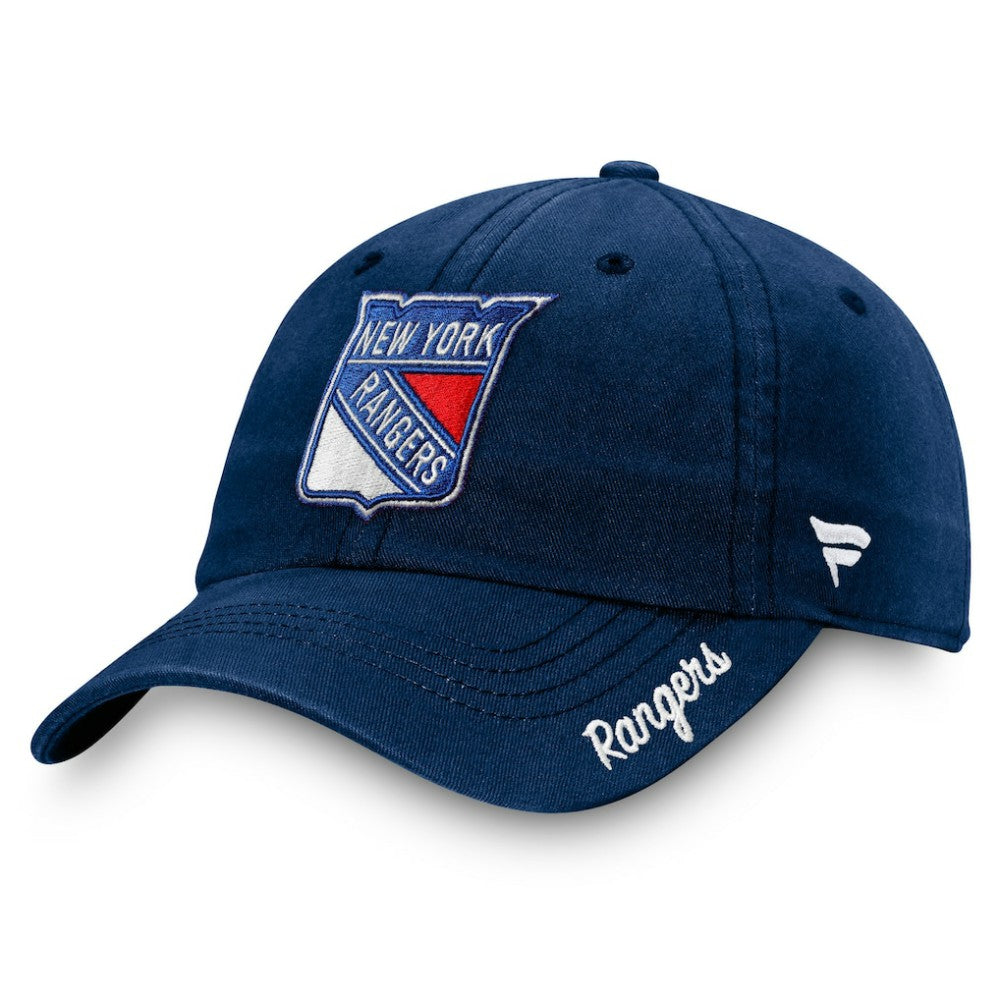 New York Rangers Fanatics Women's Primary Logo Adjustable Hat Navy