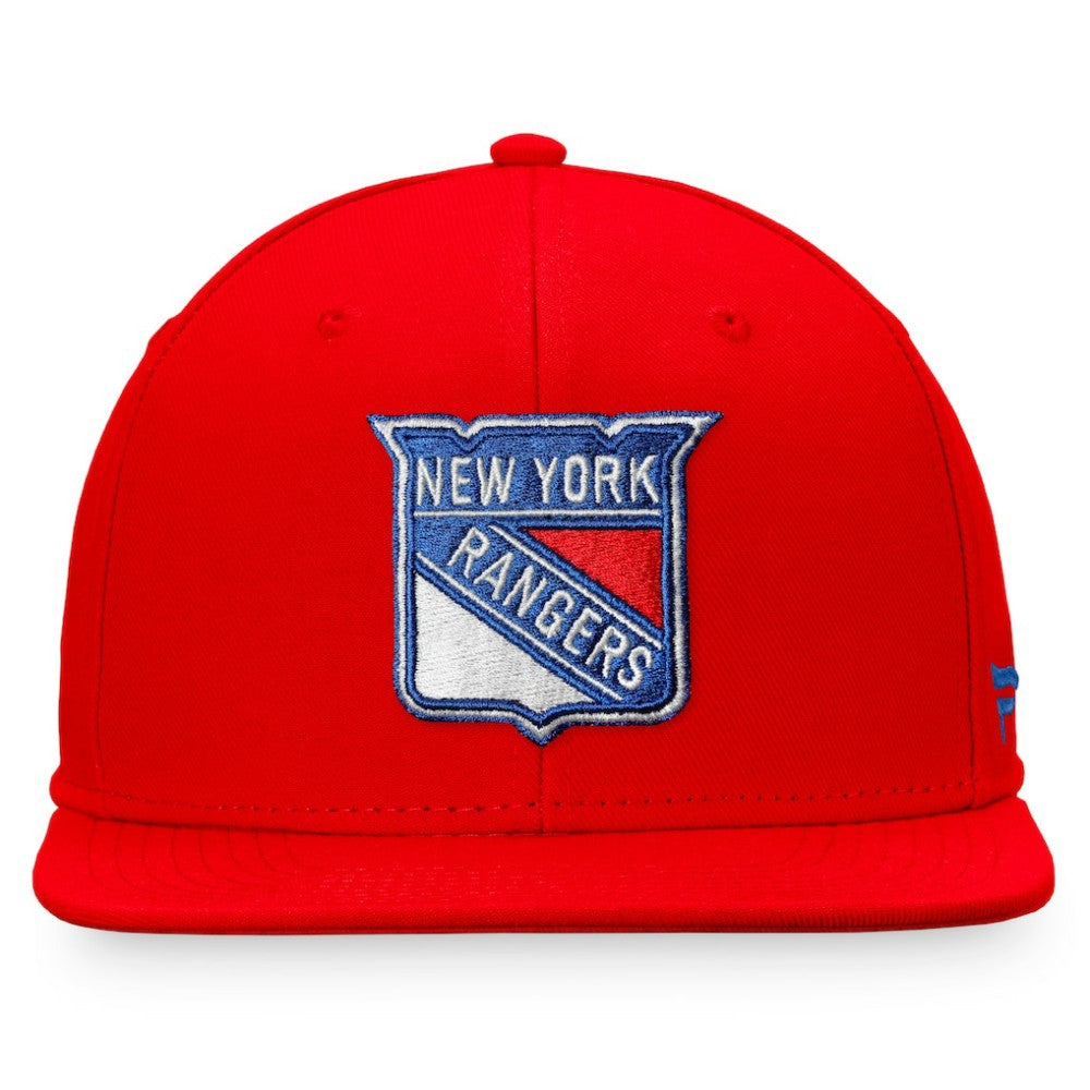 New York Rangers Fanatics Core Primary Logo Fitted Hat Red