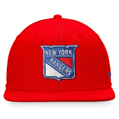 New York Rangers Fanatics Core Primary Logo Fitted Hat Red