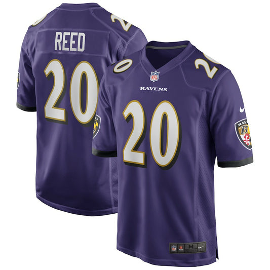 Ed Reed Baltimore Ravens Game Retired Player Jersey - Purple | NFL Jerseys