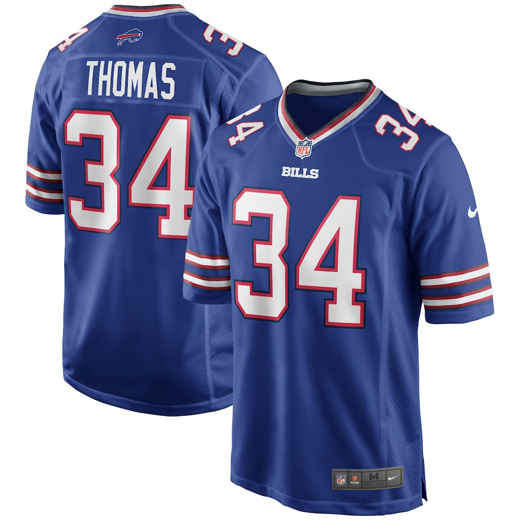 Thurman Thomas Buffalo Bills Game Retired Player Jersey Royal - Nike