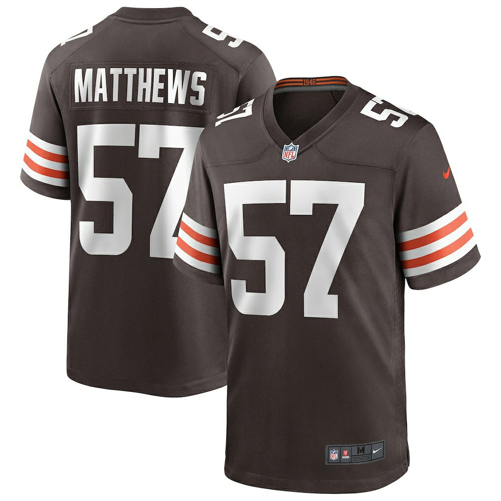 Clay Matthews Cleveland Browns Game Retired Player Jersey Brown - Nike