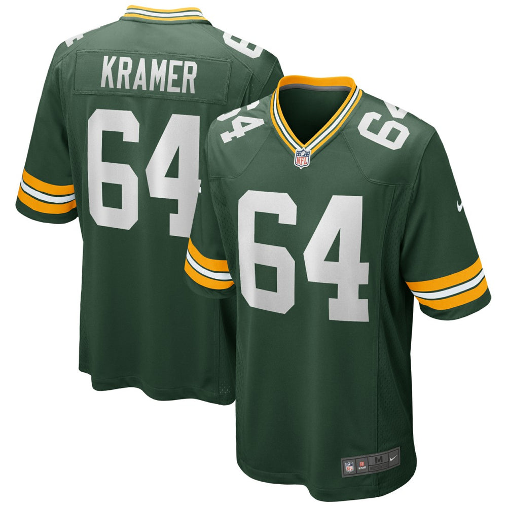 Jerry Kramer Green Bay Packers Game Retired Player Jersey Green - Nike