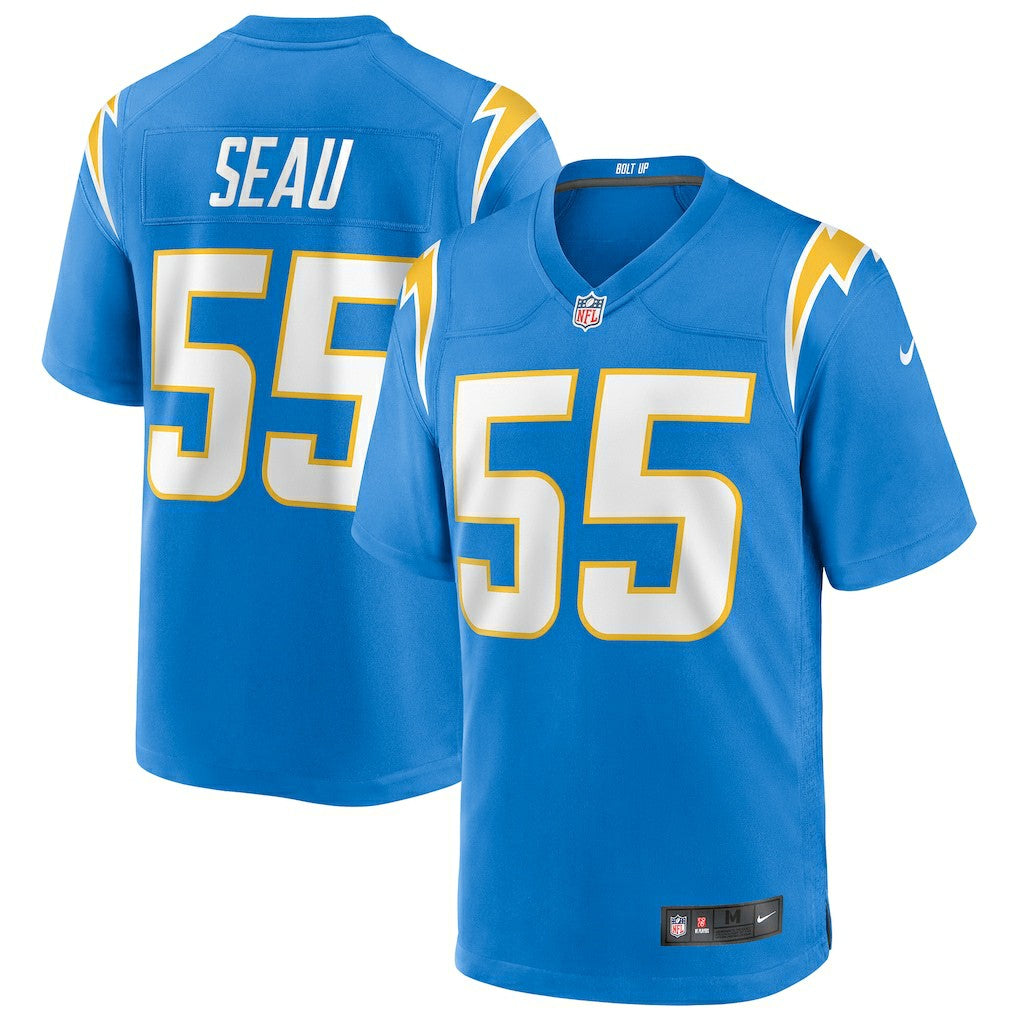 Junior Seau Los Angeles Chargers Game Retired Player Jersey - Powder Blue | NFL Jerseys