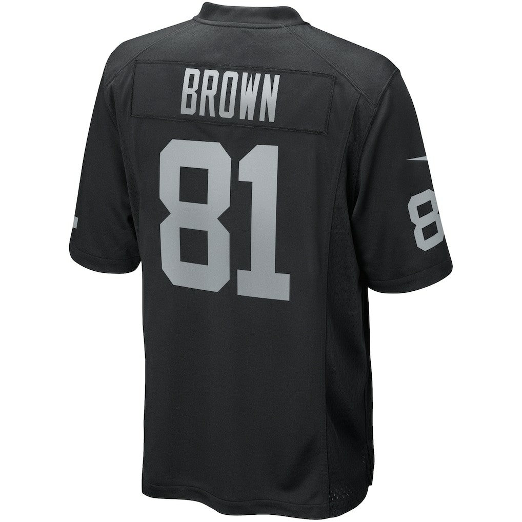 Tim Brown Las Vegas Raiders Game Retired Player Jersey Black - Nike