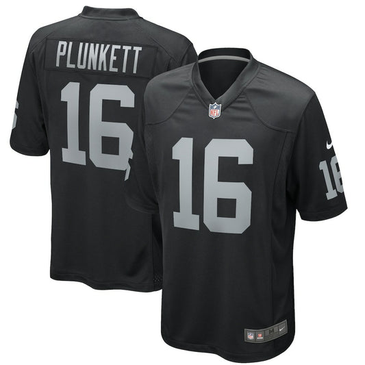 Jim Plunkett Las Vegas Raiders Game Retired Player Jersey - Black | NFL Jerseys