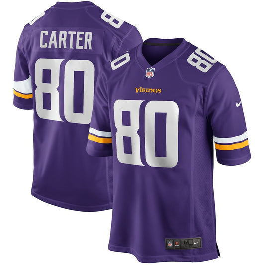 Cris Carter Minnesota Vikings Game Retired Player Jersey - Purple | NFL Jerseys