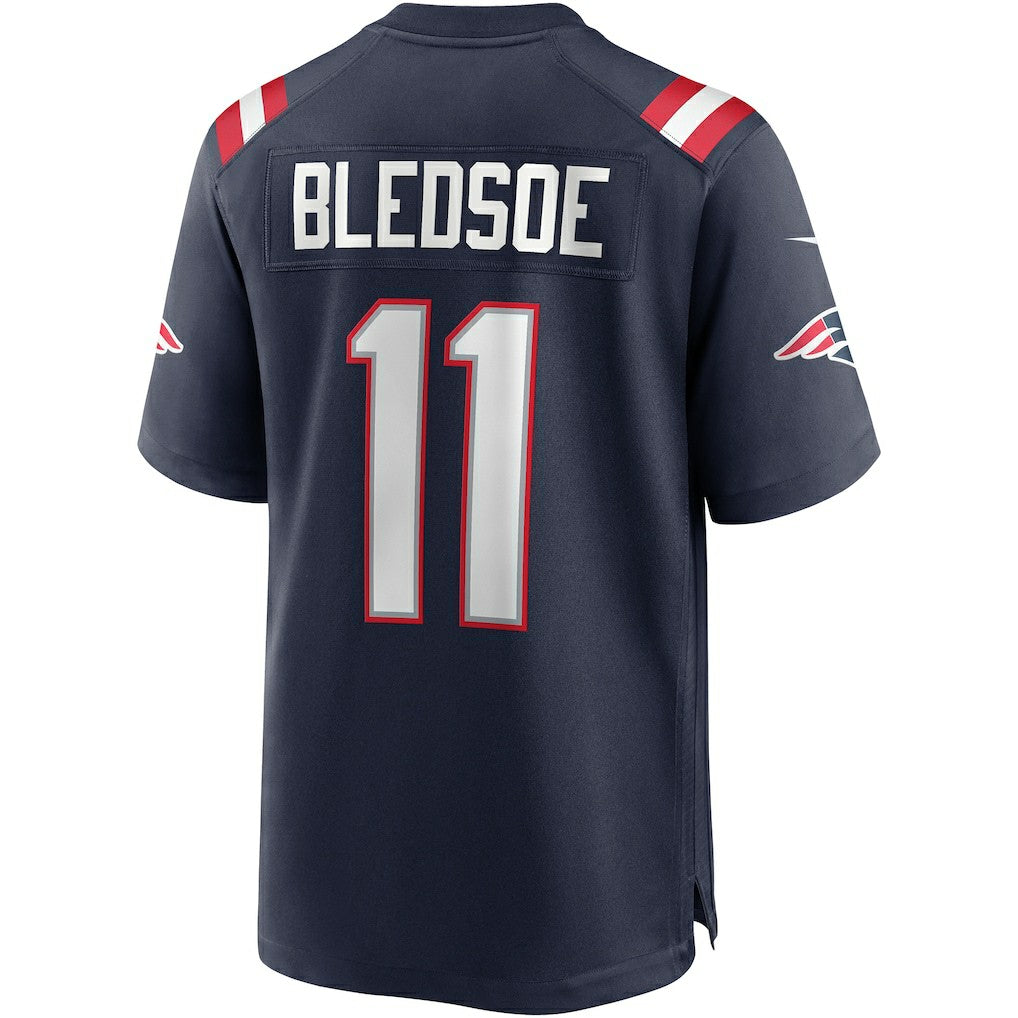 Drew Bledsoe New England Patriots Game Retired Player Jersey - Navy | NFL Jerseys