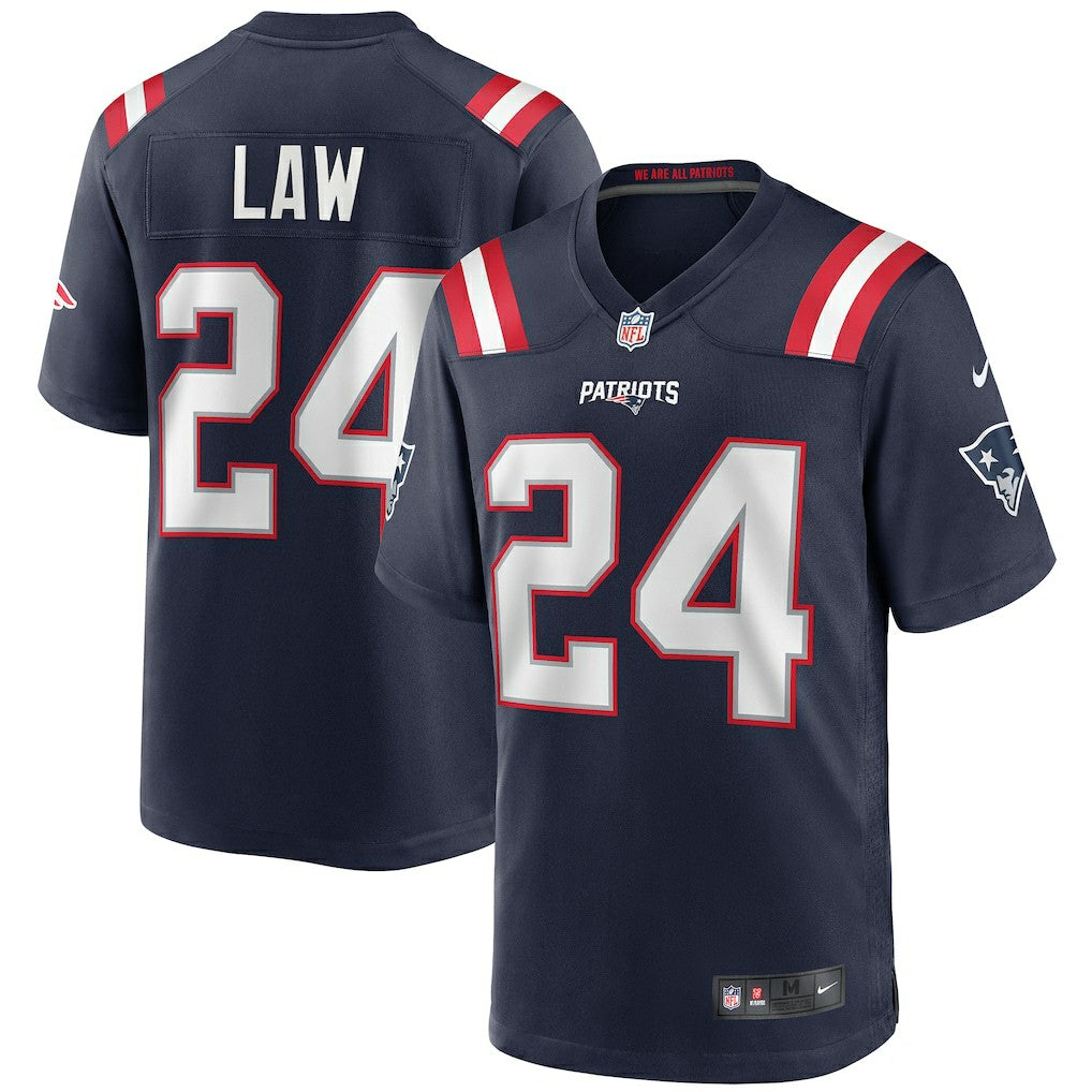 Ty Law New England Patriots Game Retired Player Jersey Navy - Nike