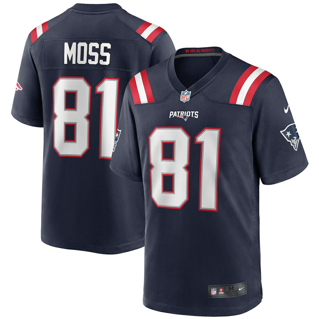 Randy Moss New England Patriots Game Retired Player Jersey Navy - Nike
