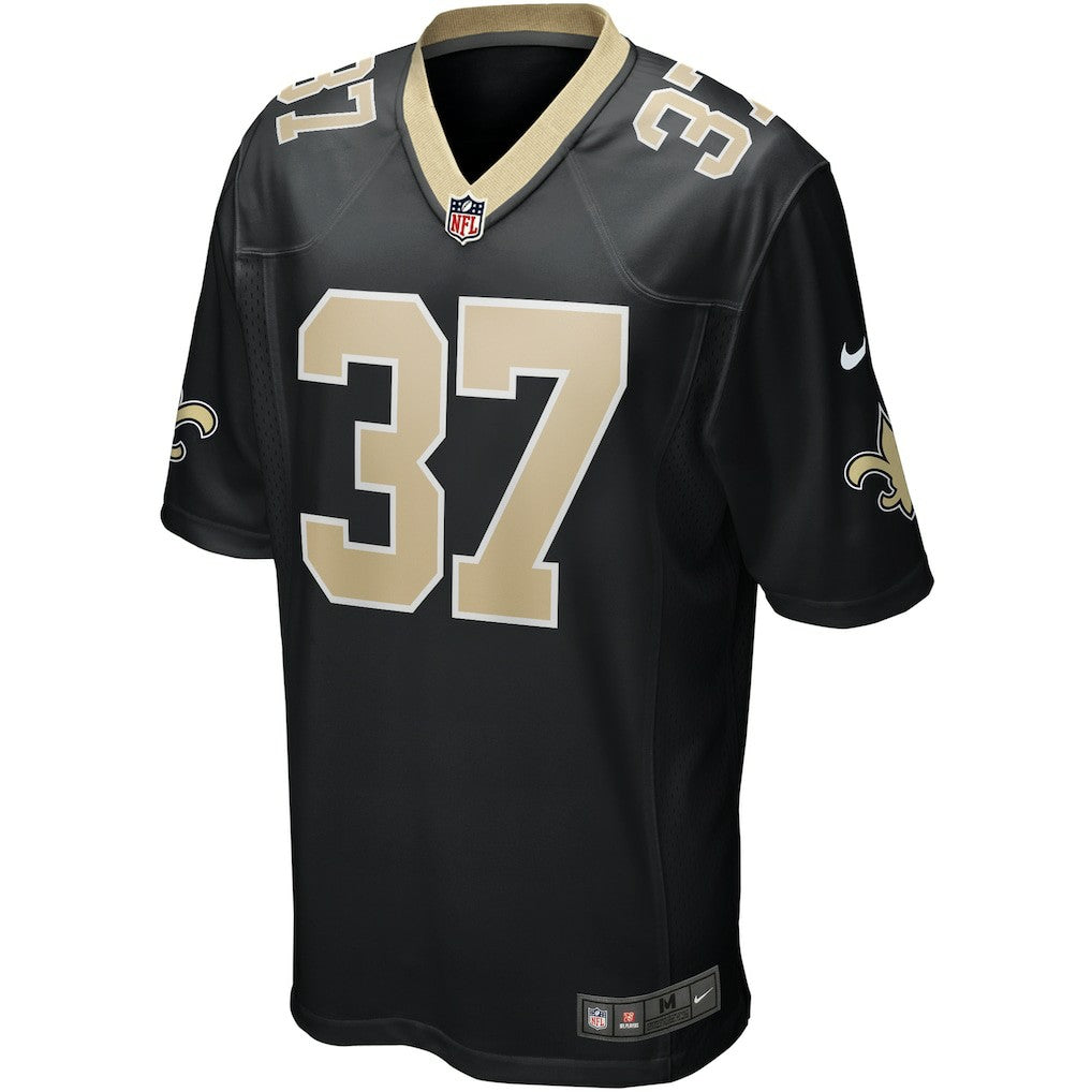 Steve Gleason New Orleans Saints Game Retired Player Jersey - Black | NFL Jerseys