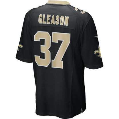 Steve Gleason New Orleans Saints Game Retired Player Jersey - Black | NFL Jerseys