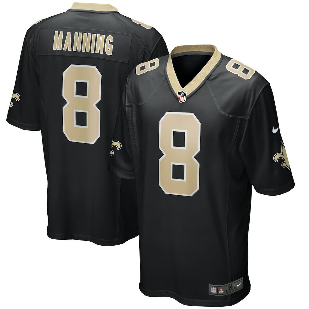 Archie Manning New Orleans Saints Game Retired Player Jersey Black - Nike