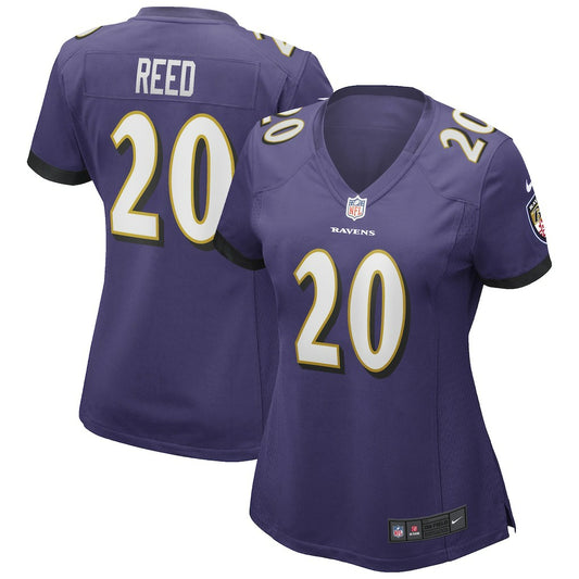 Ed Reed Baltimore Ravens Women's Game Retired Player Jersey - Purple | NFL Jerseys
