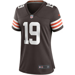 Bernie Kosar Cleveland Browns Women's Game Retired Player Jersey Brown - Nike