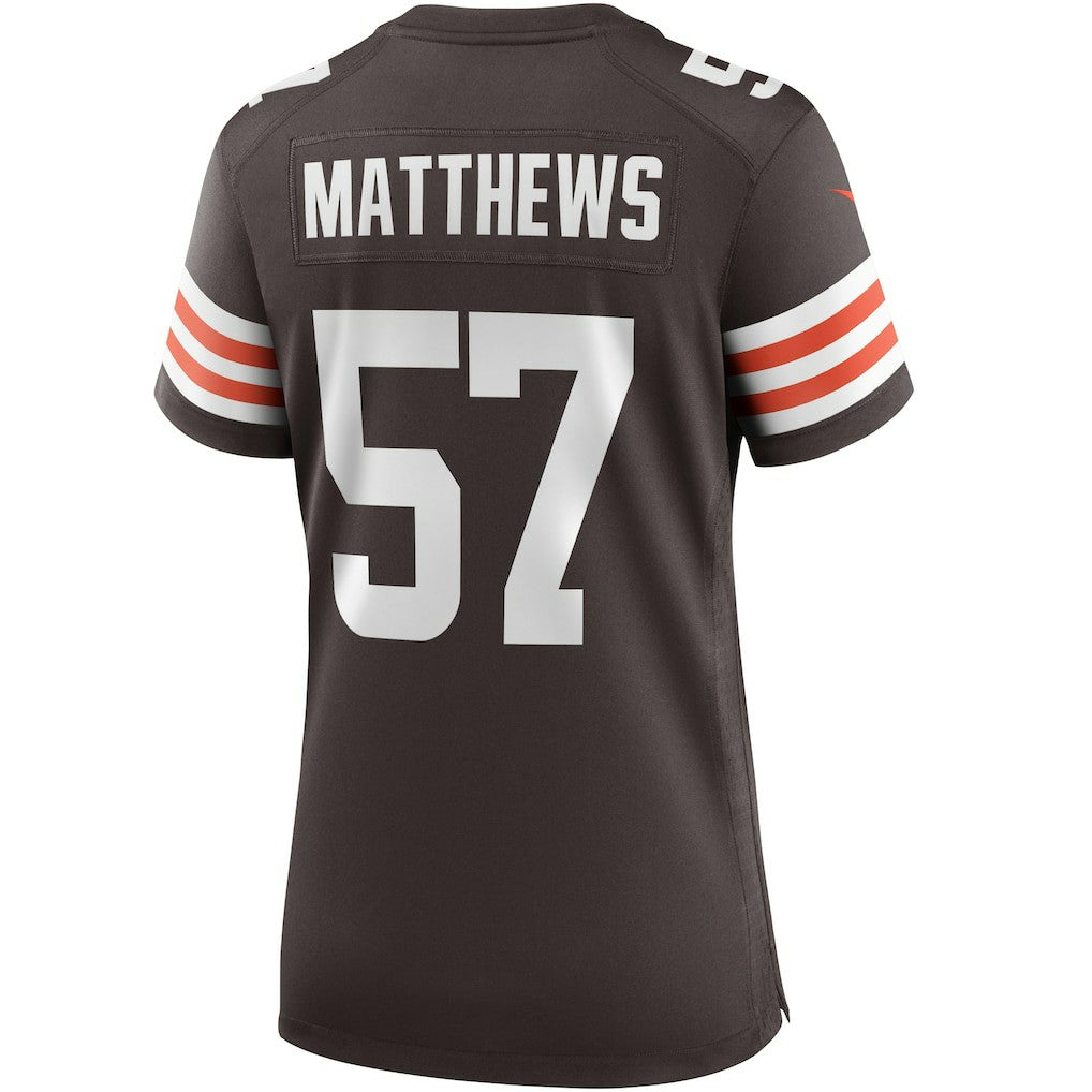 Clay Matthews Cleveland Browns Women's Game Retired Player Jersey Brown - Nike