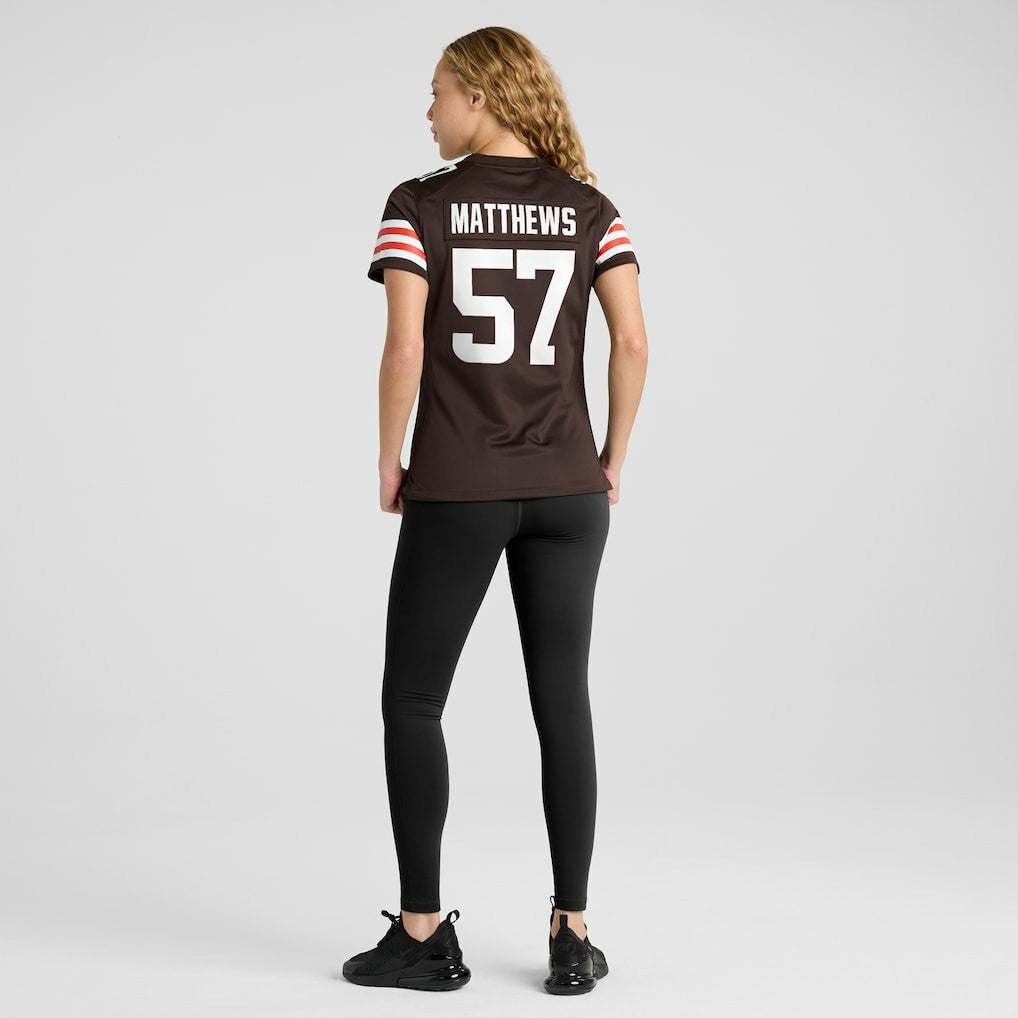 Clay Matthews Cleveland Browns Women's Game Retired Player Jersey Brown - Nike