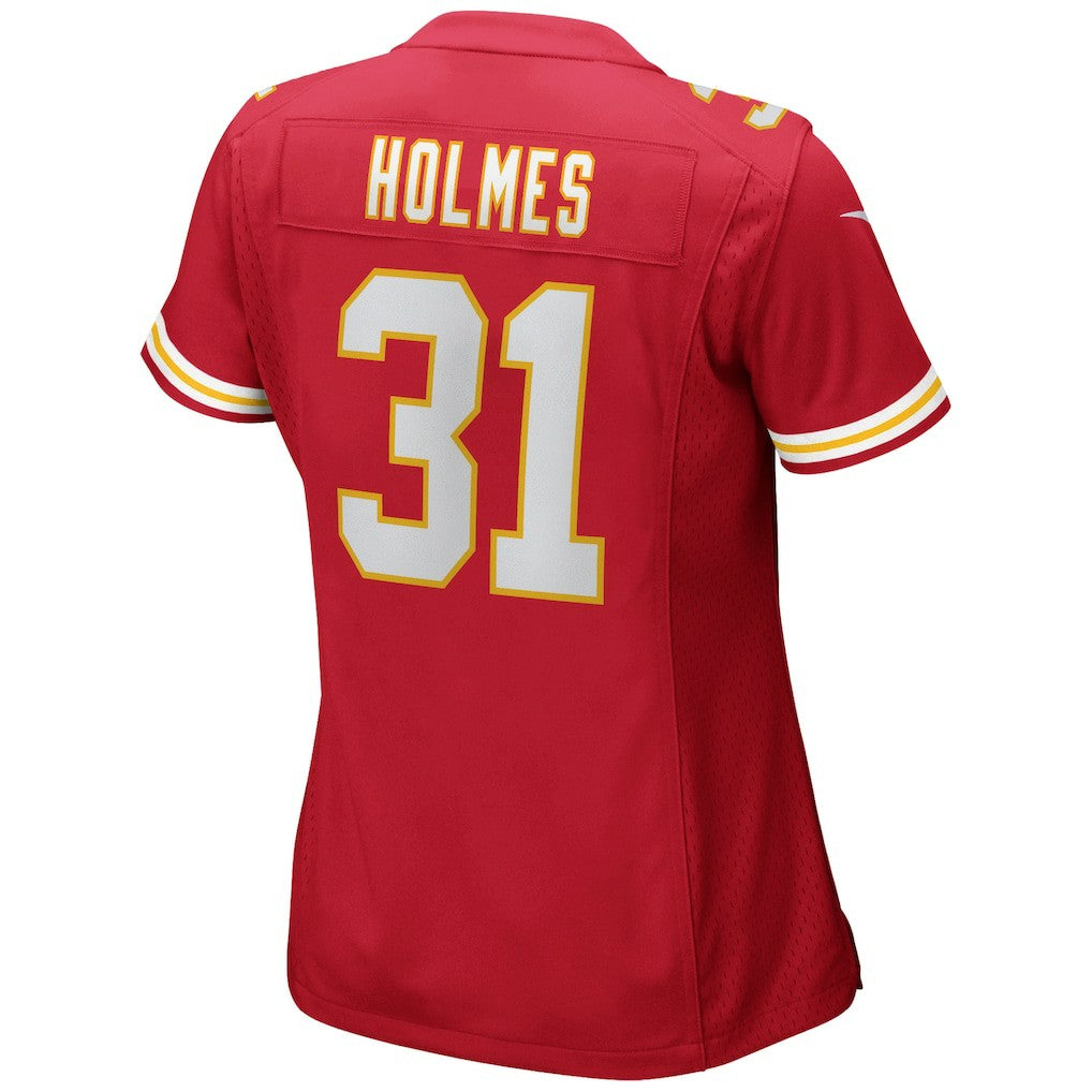 Priest Holmes Kansas City Chiefs Women's Game Retired Player Jersey - Red | NFL Jerseys