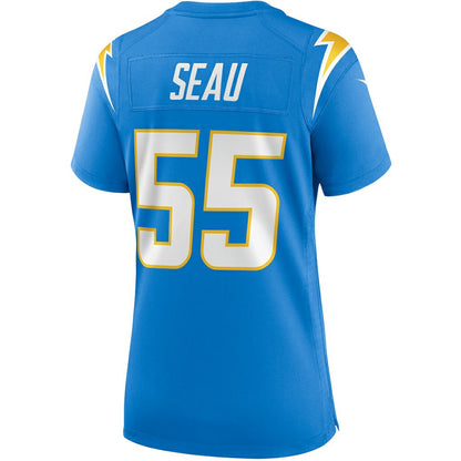 Junior Seau Los Angeles Chargers Women's Game Retired Player Jersey - Powder Blue | NFL Jerseys