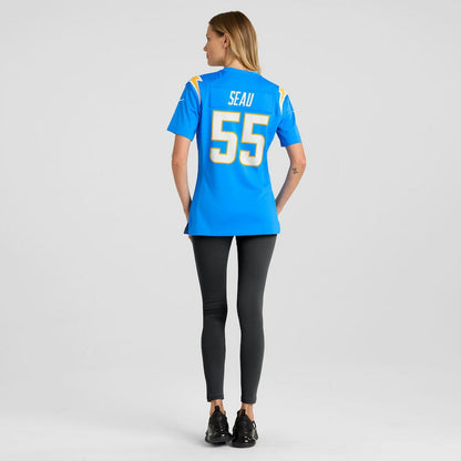 Junior Seau Los Angeles Chargers Women's Game Retired Player Jersey - Powder Blue | NFL Jerseys