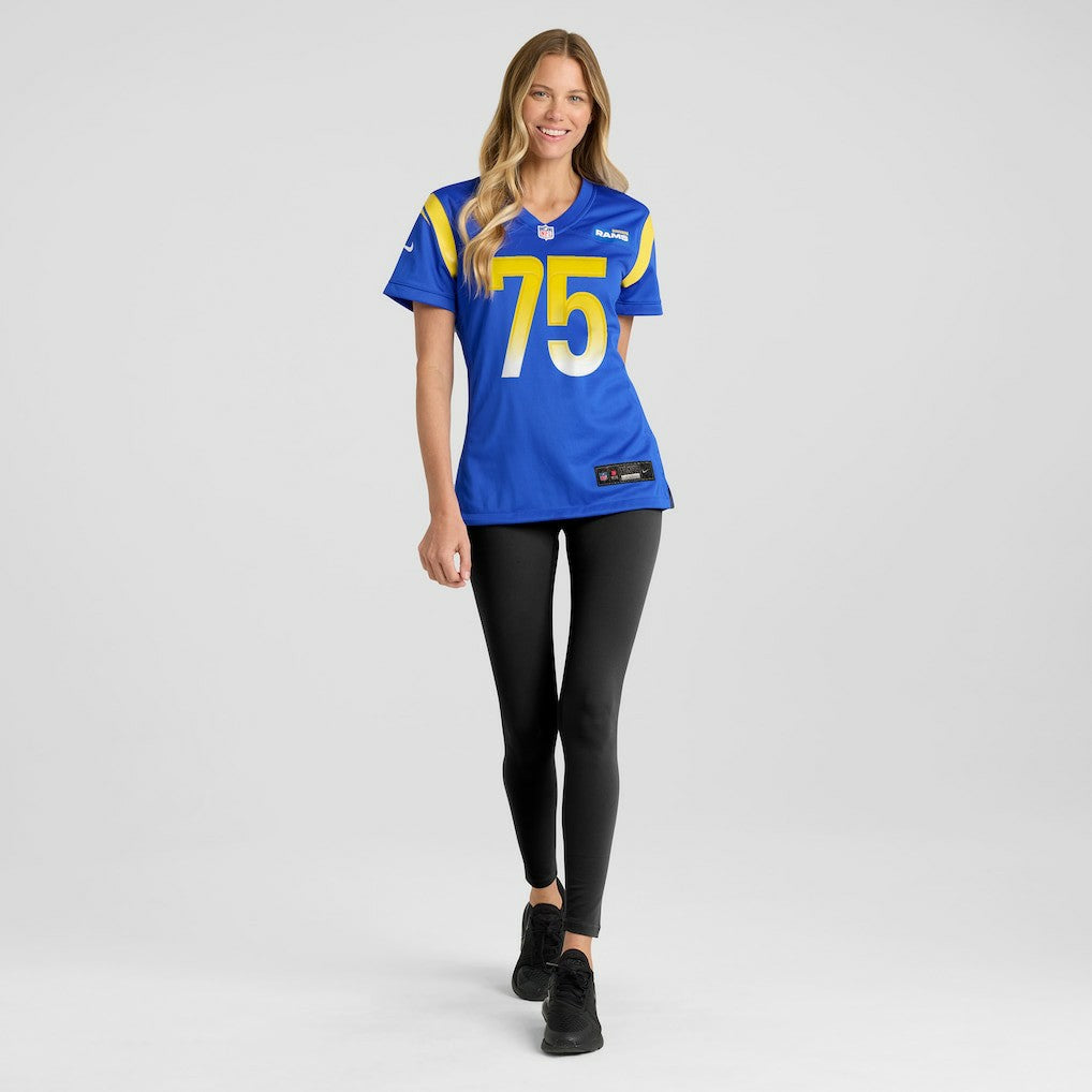 Deacon Jones Los Angeles Rams Women's Game Retired Player Jersey - Royal | NFL Jerseys