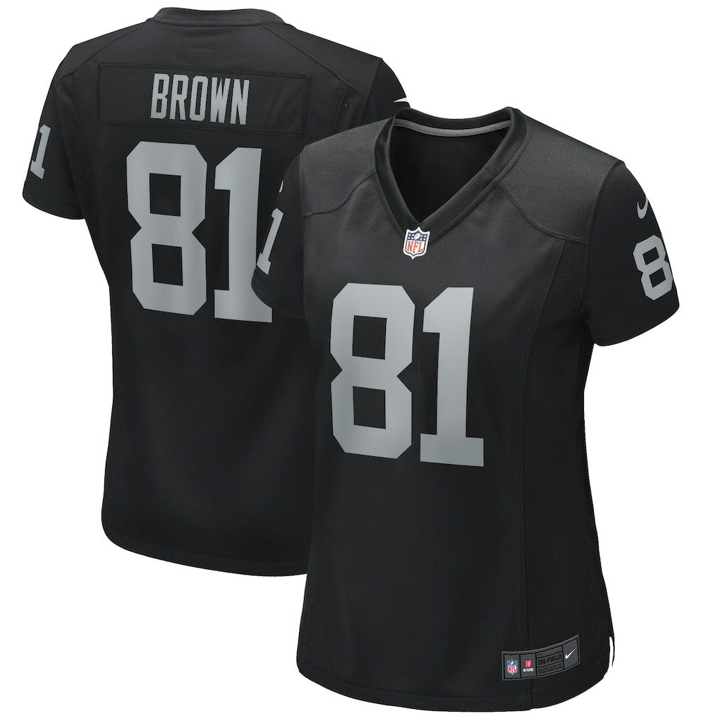 Tim Brown Las Vegas Raiders Women's Game Retired Player Jersey Black - Nike