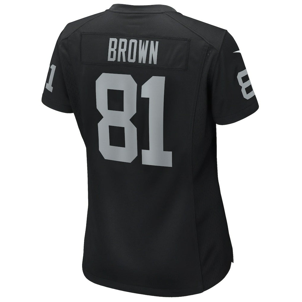 Tim Brown Las Vegas Raiders Women's Game Retired Player Jersey Black - Nike