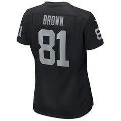 Tim Brown Las Vegas Raiders Women's Game Retired Player Jersey Black - Nike