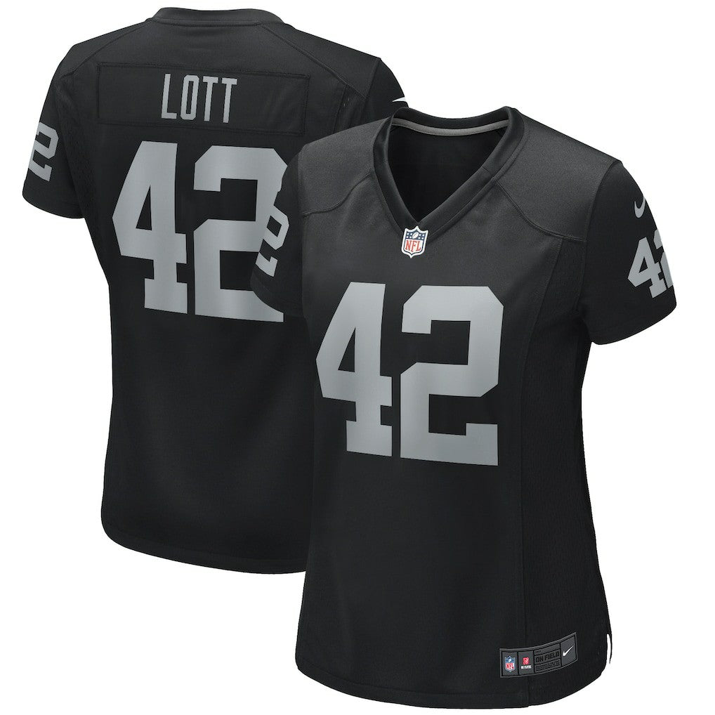 Ronnie Lott Las Vegas Raiders Women's Game Retired Player Jersey Black - Nike