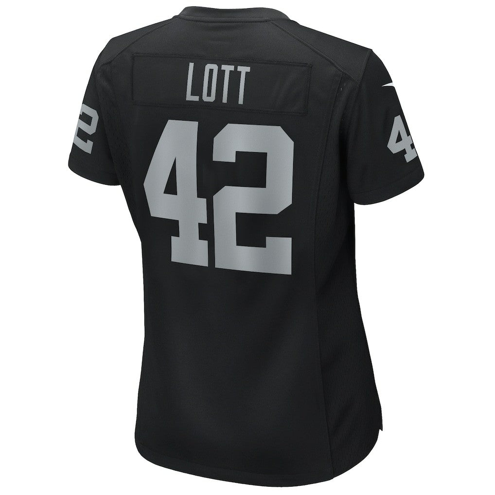 Ronnie Lott Las Vegas Raiders Women's Game Retired Player Jersey Black - Nike