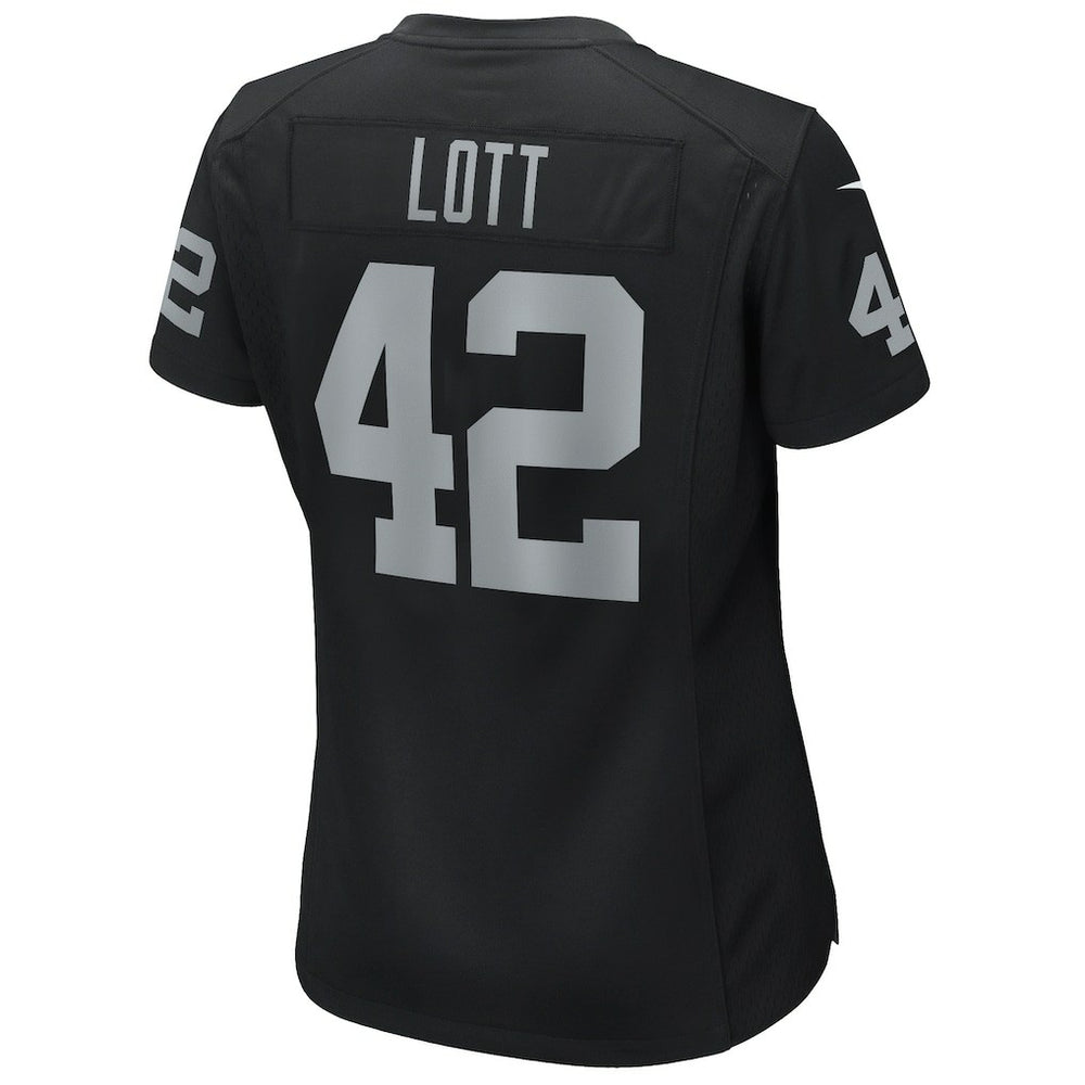 Ronnie Lott Las Vegas Raiders Women's Game Retired Player Jersey Black - Nike