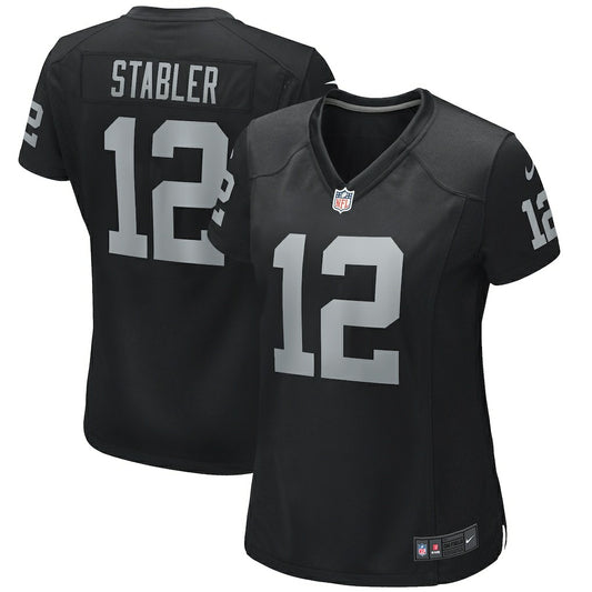 Ken Stabler Las Vegas Raiders Women's Game Retired Player Jersey - Black | NFL Jerseys