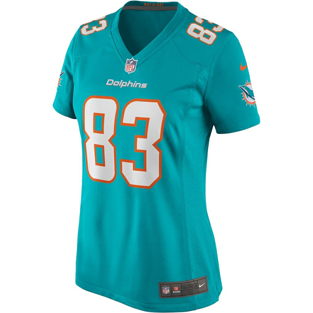 Mark Clayton Miami Dolphins Women's Game Retired Player Jersey Aqua - Nike