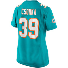 Larry Csonka Miami Dolphins Women's Game Retired Player Jersey Aqua - Nike