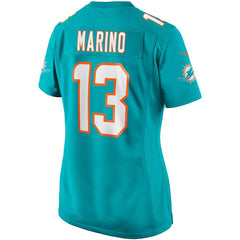 Dan Marino Miami Dolphins Women's Game Retired Player Jersey Aqua - Nike