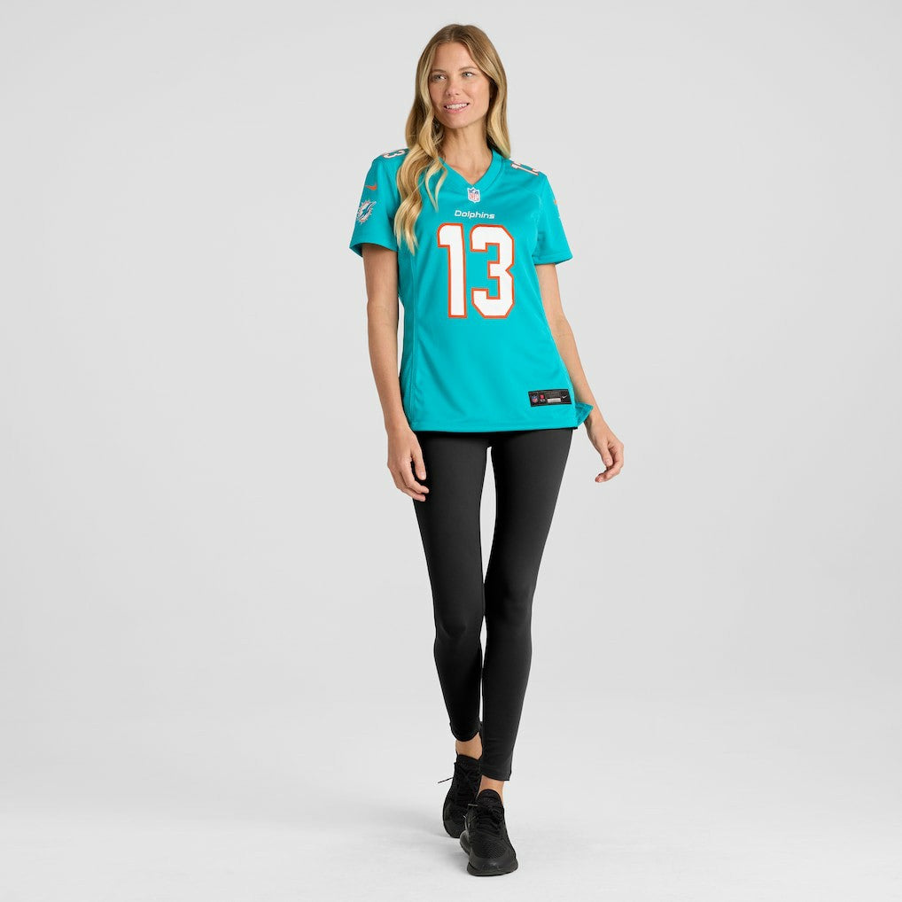 Dan Marino Miami Dolphins Women's Game Retired Player Jersey Aqua - Nike