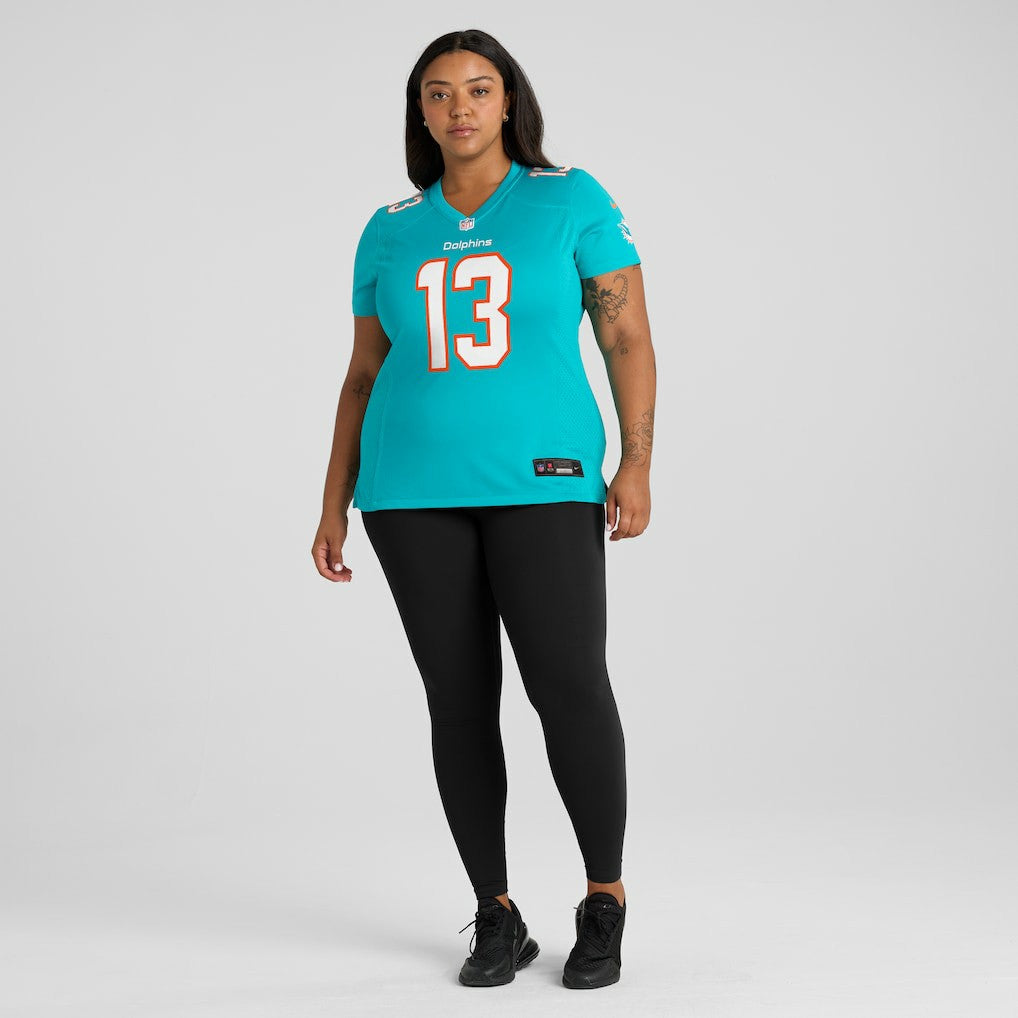 Dan Marino Miami Dolphins Women's Game Retired Player Jersey Aqua - Nike