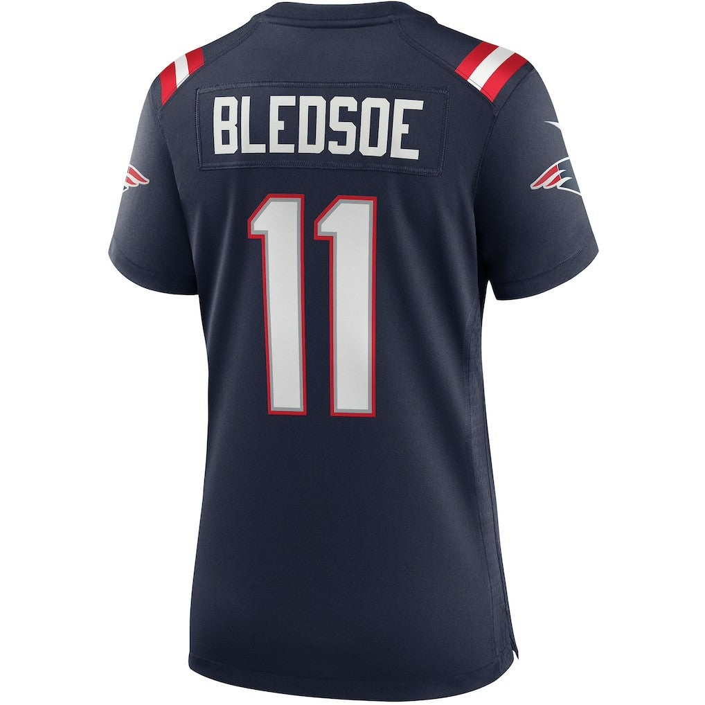 Drew Bledsoe New England Patriots Women's Game Retired Player Jersey Navy - Nike