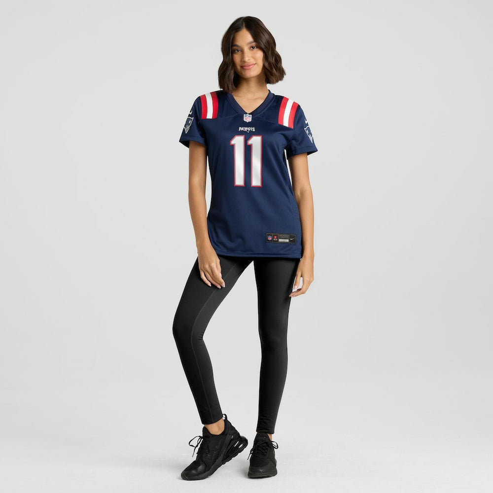 Drew Bledsoe New England Patriots Women's Game Retired Player Jersey Navy - Nike