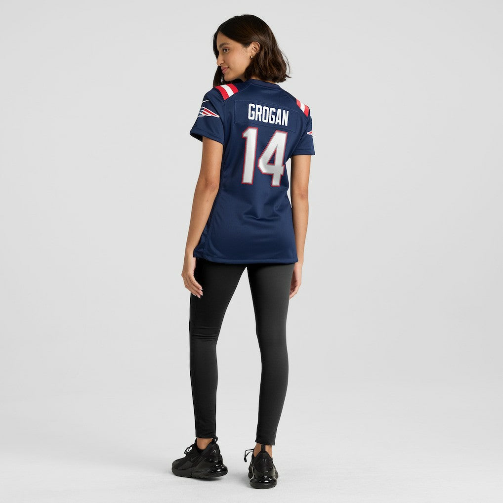 Steve Grogan New England Patriots Women's Game Retired Player Jersey - Navy | NFL Jerseys