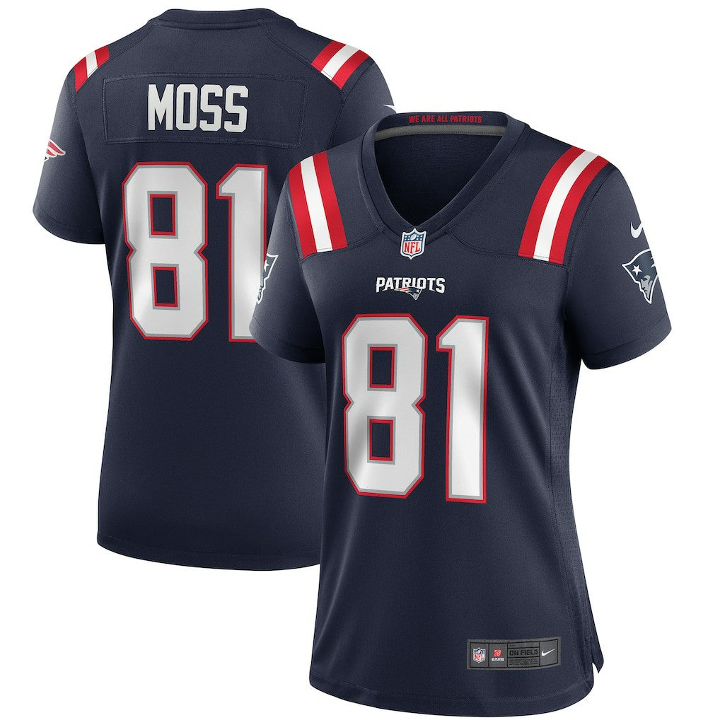 Randy Moss New England Patriots Women's Game Retired Player Jersey Navy - Nike