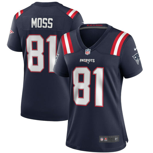 Randy Moss New England Patriots Women's Game Retired Player Jersey - Navy | NFL Jerseys
